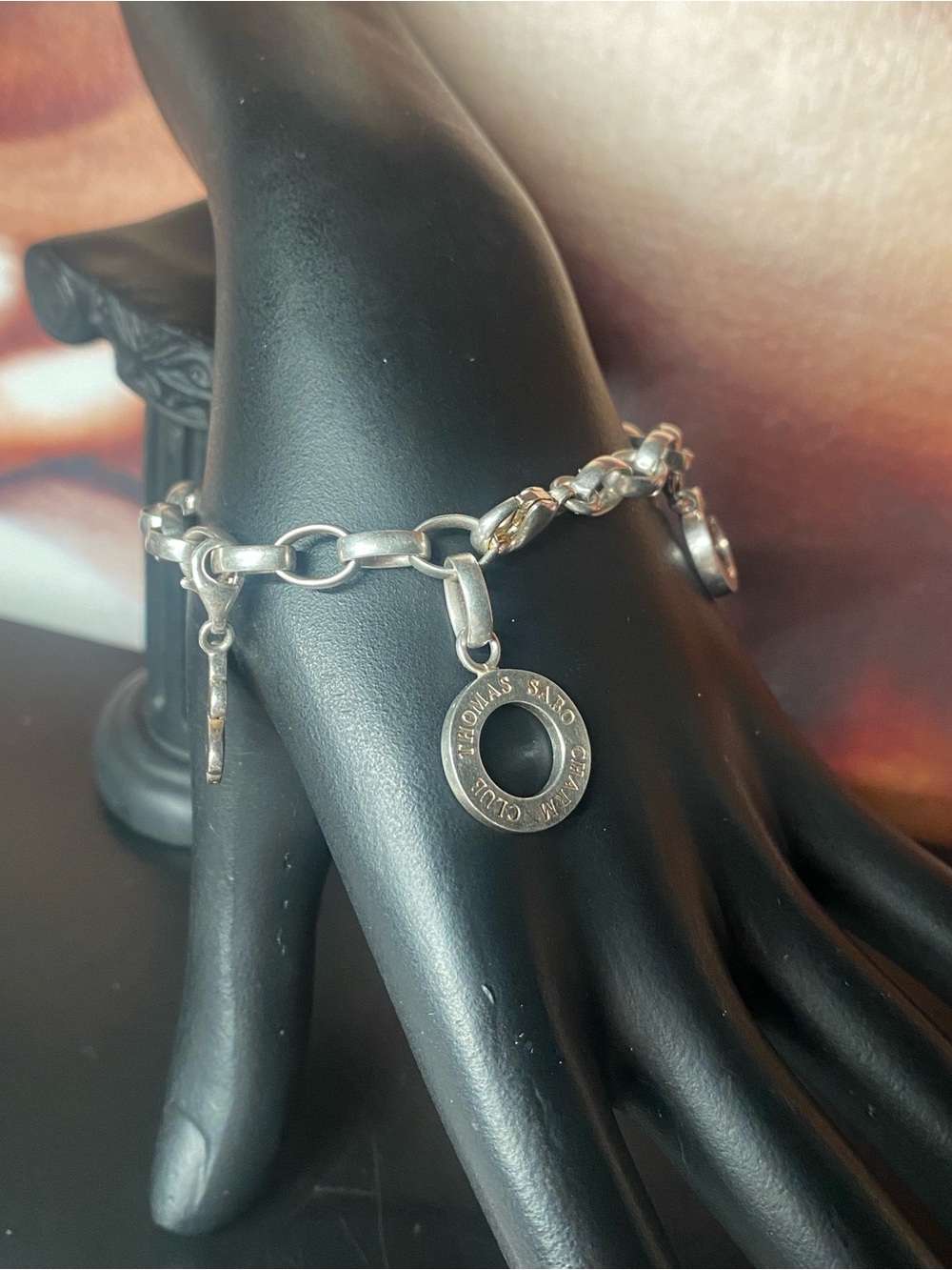 Vintage THOMAS SABO CHARM CLUB Sterling Silver Bracelet Size 6.5